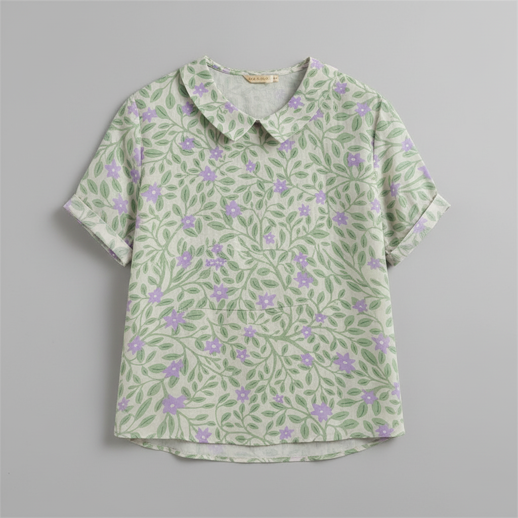 Vintage Floral Blouse | Women's Summer Tops for Women