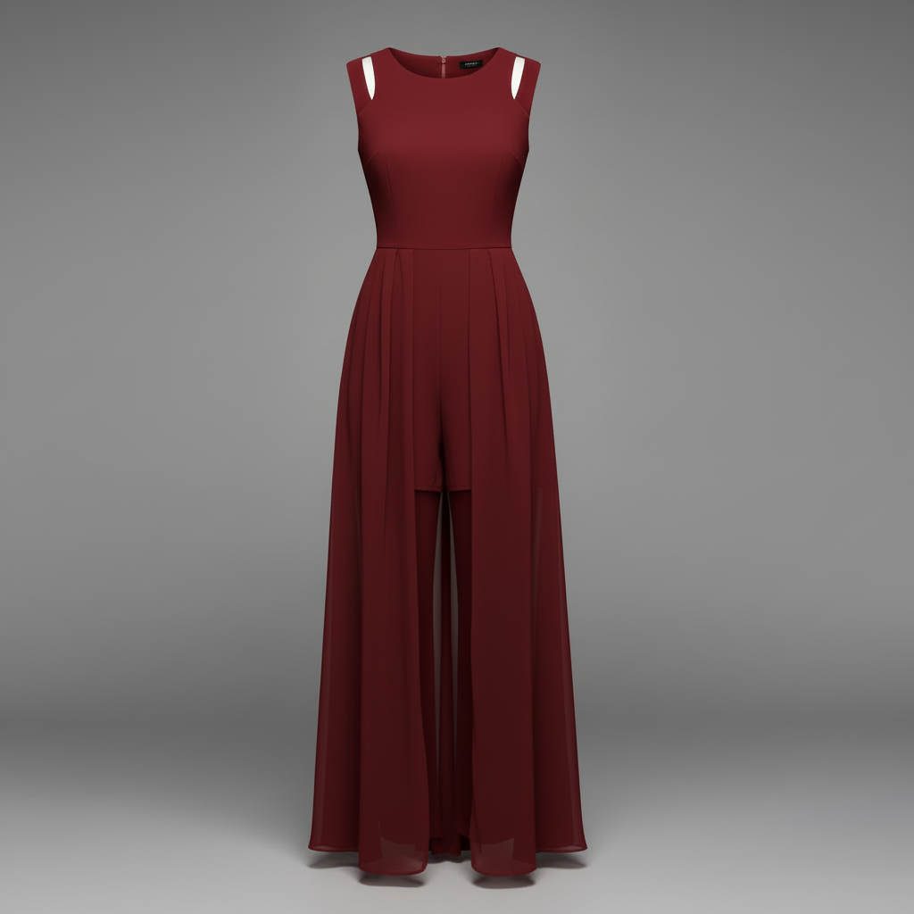 Sleeveless Wide Leg Jumpsuit | Women's Jumpsuit Summer Fashion