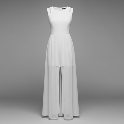 Sleeveless Wide Leg Jumpsuit | Women's Jumpsuit Summer Fashion