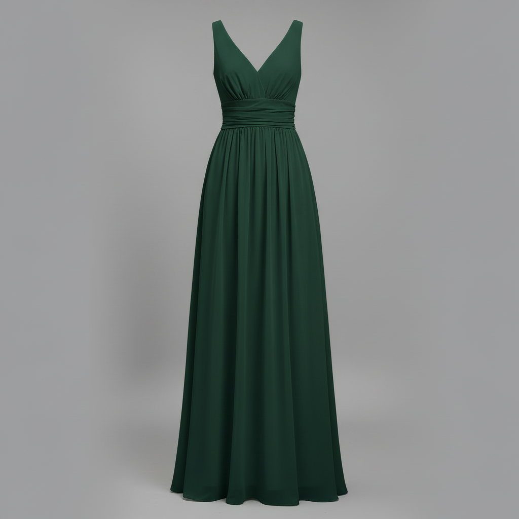 Elegant V-Neck Maxi Dress | Women's Summer Formal Dress