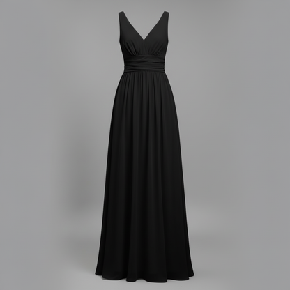 Elegant V-Neck Maxi Dress | Women's Summer Formal Dress