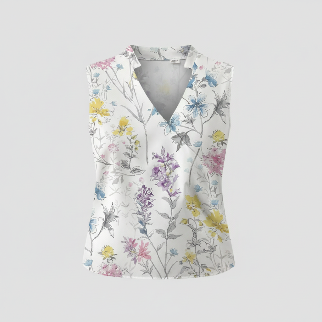 V-Neck Women's Top | Casual Summer Wear